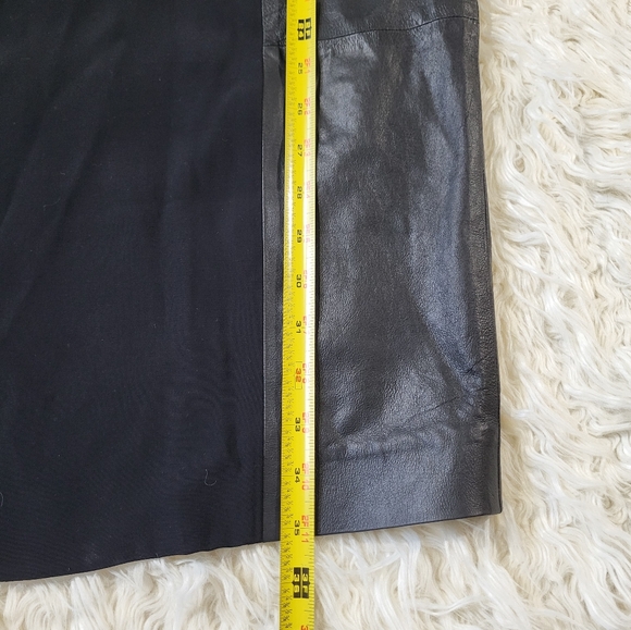 Vince Dresses Vince Shift Dress Leather Panel Black Size Small - Picture 9 of 13